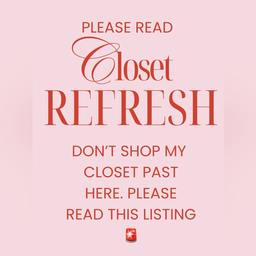 Please do not shop my closet past this post